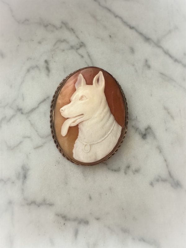 Cameo of dog