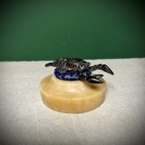 Bronze crayfish and stag beetle mounted on siena bases - Image 3